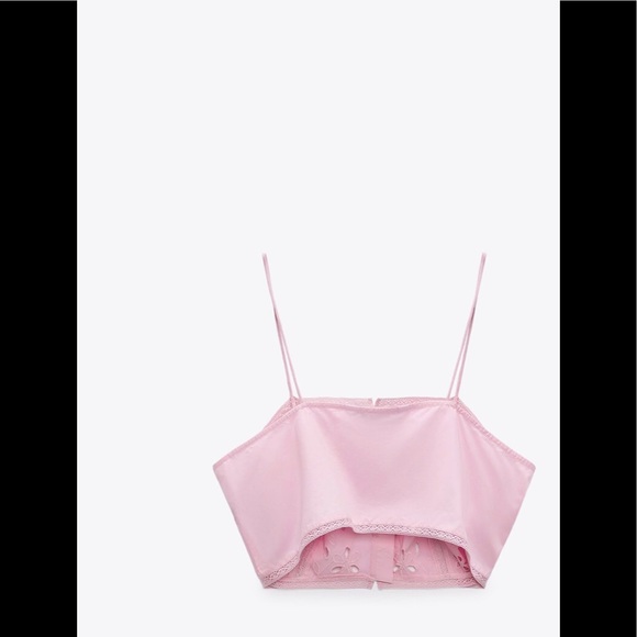 🌺🌺🌺 Zara cropped top with open embroidery - Picture 5 of 6